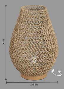 Нощна лампа atmosphera Etel, 55 cm - Натурален