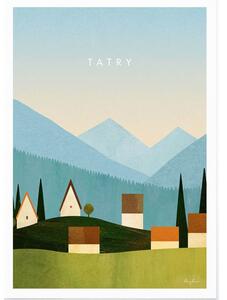 Плакат 50x70 cm Tatry - Travelposter