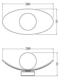 Osram - Стенно осветително тяло DECOR PEARL 1xG9/5W/230V бежово