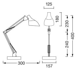 Osram - Настолна лампа DESK LINE 1xE27/11W/230V бяла