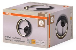 Osram - LED стенен осветител DECOR CURVE LED/20W/230V сив