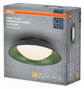Osram - LED плафон с възможност за димиране ORBIS PLATE LED/19W/230V Ø 31 см зелен/черен