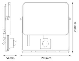 Osram - LED прожектор със сензор FLOODLIGHT LED/50W/230V 3000K IP65 черен