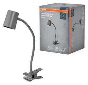 Osram - Настолна лампа със скоба DESK LINE 1xGU10/9W/230V сива
