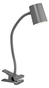 Osram - Настолна лампа със скоба DESK LINE 1xGU10/9W/230V сива