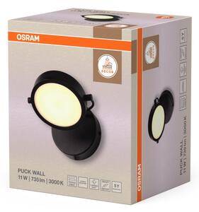 Osram - LED стенен аплик DECOR PUCK LED/11W/230V черен