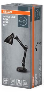 Osram - Настолна лампа DESK LINE 1xE27/11W/230V черна