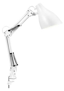 Osram - Настолна лампа с щипка DESK LINE 1xE27/11W/230V бяла