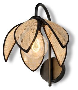Osram - Стенна лампа DECOR RATTAN 1xE27/15W/230V бежова/черна