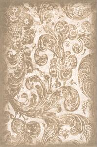 Бежов вълнен килим 133x190 cm Damask – Agnella