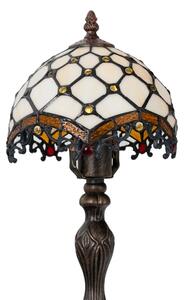 Brilagi - Tiffany витражна настолна лампа слонова кост 1xE27/60W/230V