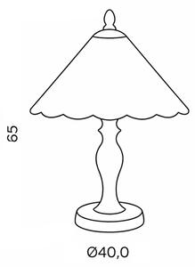 Brilagi - Витражна настолна лампа в стил Tiffany FOLIA 2xE27/60W/230V