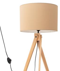 Sollux SL.1905 - Подова лампа NATT 1xE27/15W/230V таупе