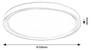 Rabalux 75087 - LED димируемо таванно осветително тяло ZERINA 54W/230V IP40 3000-6500K Ø52 см + дистанционно управление