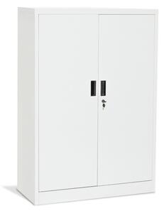 Шкаф Carmen CR-1234 J, 2 бр. рафтове, гладко покритие, прахово боядисан метал, светло сив