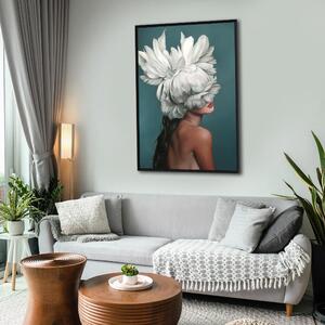 Картина Флорална Нежност в Синьо
