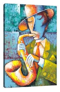 Картина "Саксофон", 50 x 70 cm Saxophone Player - Tablo Center