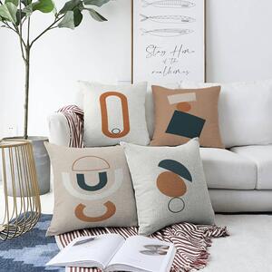 Комплект от 4 калъфки за възглавници Luka, 55 x 55 cm - Minimalist Cushion Covers