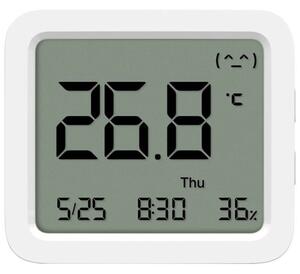 Цифров термометър/влагометър Xiaomi Mi Temperature and Humidity Monitor 3, Bluetooth, LCD дисплей, бял