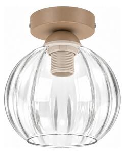 BRILAGI - LED плафон RETRO GLASS 1xE27/60W/230V Ø 18 см бежов/прозрачен