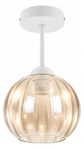 BRILAGI - LED Плафон R GLASS 1xE27/60W/230V pr. 18cm бял/димно-бежов