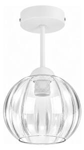 BRILAGI - LED повърхностно монтиран полилей RETRO GLASS 1xE27/60W/230V Ø 18 см бял/прозрачен