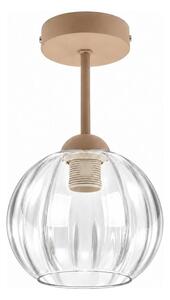 BRILAGI - LED плафон RETRO GLASS 1xE27/60W/230V Ø 18 см бежов/прозрачен