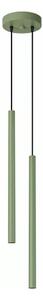 Sollux SL.2134 - Висящ полилей на кабел PASTELO 2xG9/8W/230V зелен