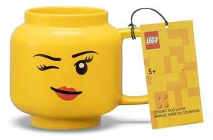 Жълта керамична бебешка чаша 530 ml Head - LEGO®