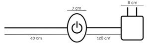 ONLI - LED подова лампа RINGS LED/58W/230V 4000K черна