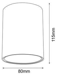 Brosline 1255 - Точково осветително тяло POINT 1xGU10/10W/230V бяло