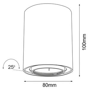 Brosline 1259 - Точково осветително тяло POINT 1xGU10/10W/230V бяло