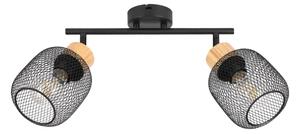 Brilagi - Точково осветително тяло BASKLITE 2xE27/15W/230V дърво/черно
