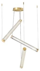 Zuma Line 1234 - Димируем LED полилей на стоманено въже COMO LED/64W/230V 2700-6500K златист + ДУ