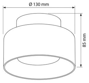 Brilagi - LED Точково осветително тяло AURA LUX 1xGX53/30W/230V диам. 13 cm златисто