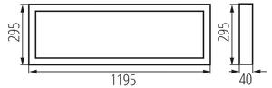 Kanlux 39232 - LED повърхностен панел BLINGO AIO LED/40W/230V 120x30 cm CRI 90