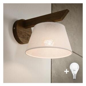 Brilagi - LED стенен аплик ANTHONY 1xE14/40W/230V дъб орех/бял