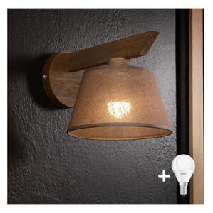 Brilagi - LED стенен аплик ANTHONY 1xE14/40W/230V дъб орех/кафяв