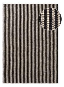 Черен ръчно изработен ютен килим 160x230 cm Harvest Ebony – Elle Decoration