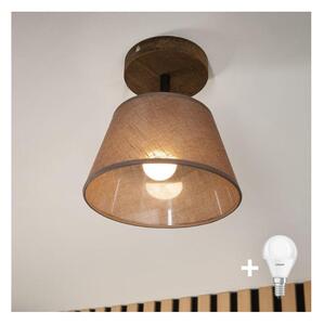 Brilagi - LED плафониера ANTHONY 1xE14/60W/230V дъб орех/кафяво