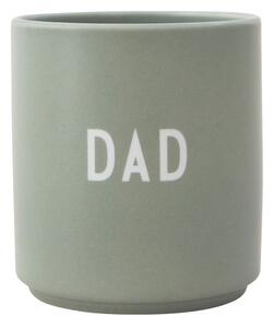 Зелена порцеланова чаша 300 ml Dad - Design Letters