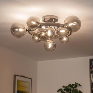 Brilagi - LED полилей MILLA 10xG9/3W/230V черен хром/опушено стъкло