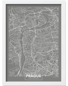 Плакат в рамка 40x55 cm Prague - Wallity