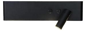LED стенен спот RESORT LED/10W/230V + LED/3W, черен, десен