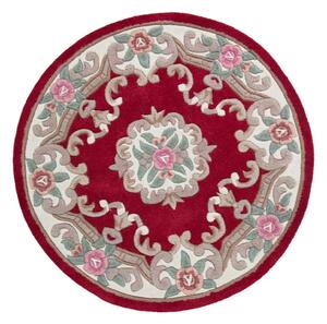 Килим от червена вълна , ⌀ 120 cm Aubusson - Flair Rugs