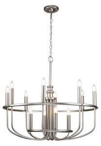Kichler KL-CAPITOL-HILL12-BN-Полилей на верига CAPITOL HILL 12xE14/40W/230V хром