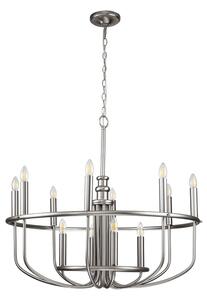 Kichler KL-CAPITOL-HILL12-BN-Полилей на верига CAPITOL HILL 12xE14/40W/230V хром