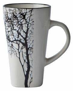 Бяла керамична чаша , 400 ml Winter Tree - Villa Collection