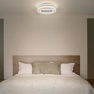 OSRAM LED тавански вентилатор GRILL, Ø 50 см, бял, с дистанционно управление, Затъмняване, Бял, Дневна/трапезария, Метал, Модерен