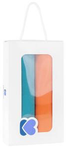 KIKKA BOO К-кт муселинови пелени 2бр 105х105 см ORANGE & BLUE